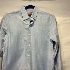 Vineyard Vines Boys Blue Whale Oxford Med Shirt